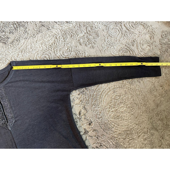 J. Jill Gray Metallic Tunic Top Sz. Small - Picture 8 of 10